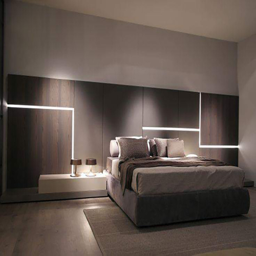 Matching bedside tables for a balanced look.